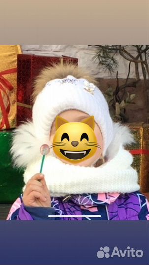 Шапка + снут на 5-6 лет