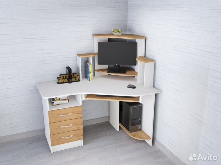 Компьютерный стол Грета-7 (Крафт)
