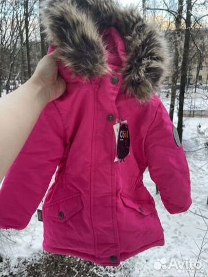 Куртка зимняя для девочки новая 98