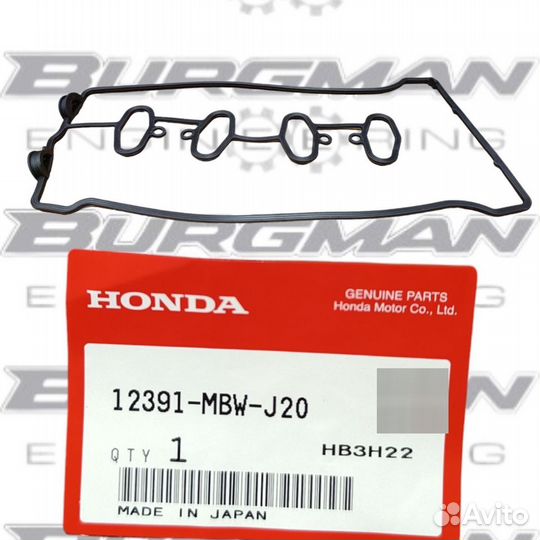 Прокладка клапанной крышки honda CBR600 12391-MBW