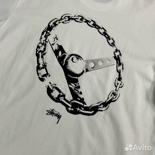 Футболка Stussy chain link ss24 руль