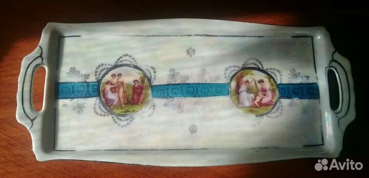 Старинный фарфор, поднос