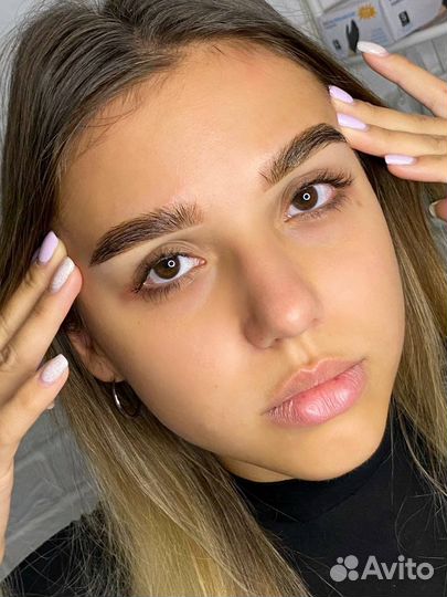 Оформление бровей, окрашивание, ламинирование