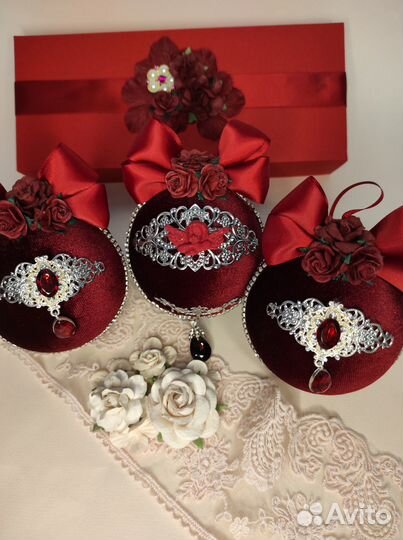 Подарочный набор ёлочных шаров