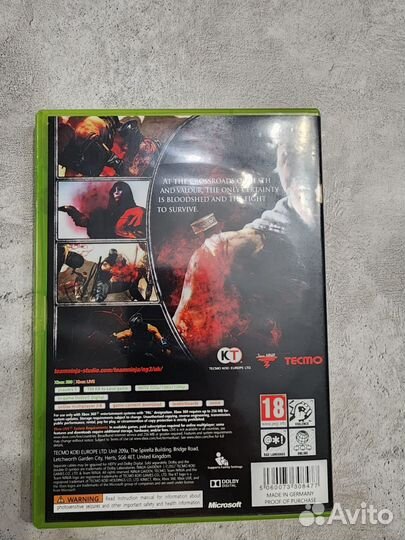 Игра ninja gaiden 3 для xbox360