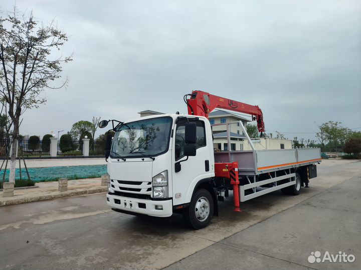 Isuzu Elf (N-series) с КМУ, 2024