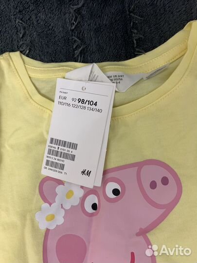 Футболки hm 98 104 для девочки