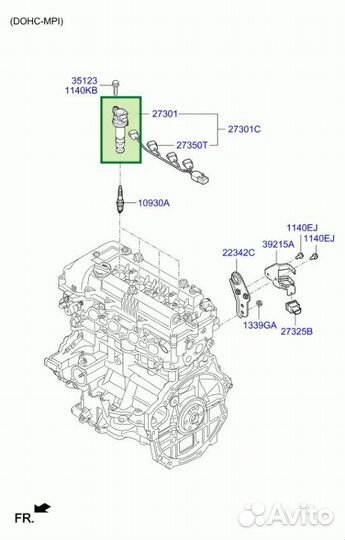 Катушка зажигания Hyundai I20