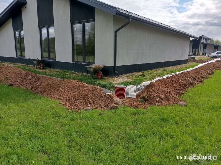 Земляные работы копка в ручную