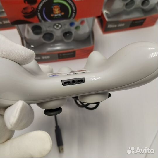 Геймпад xbox 360 проводной белый новый