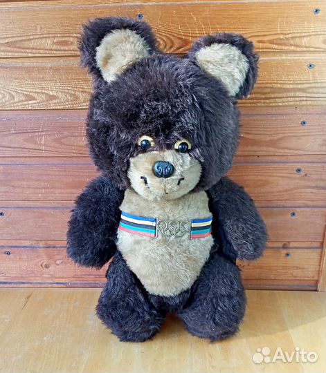 Мягкая игрушка СССР. Олимпийский мишка. Пудель