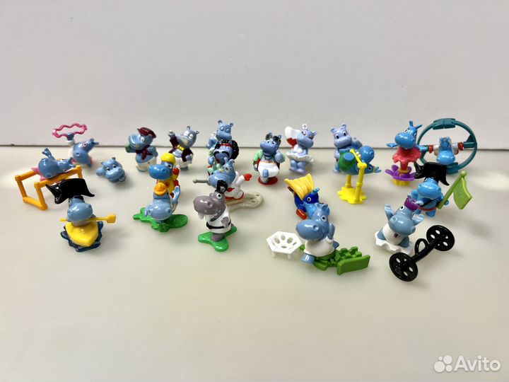 Игрушки Киндер Бегемотики разные коллекции