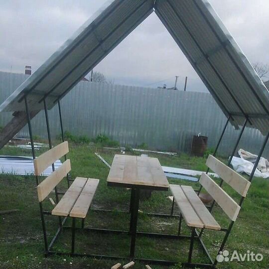 Шатер беседка для дачи.сварочные работы