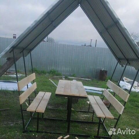 Шатер беседка для дачи.сварочные работы