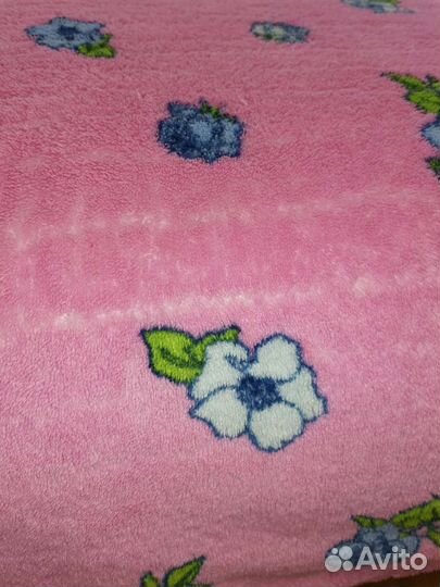 Плед пушистый травка