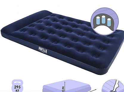 Матрас надувной intex classic downy airbed fiber 1910х760 мм высота 250мм 64756