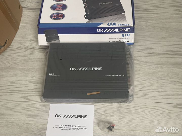 Автомобильный усилитель alpine 4 канальный