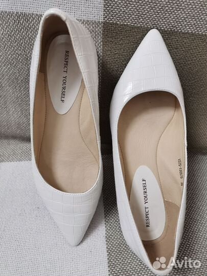 Туфли лодочки женские, кожа натуральная, 36 размер