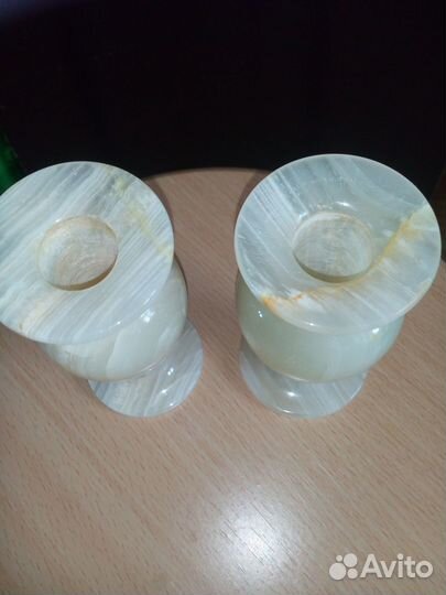 Ваза из оникса 2 шт