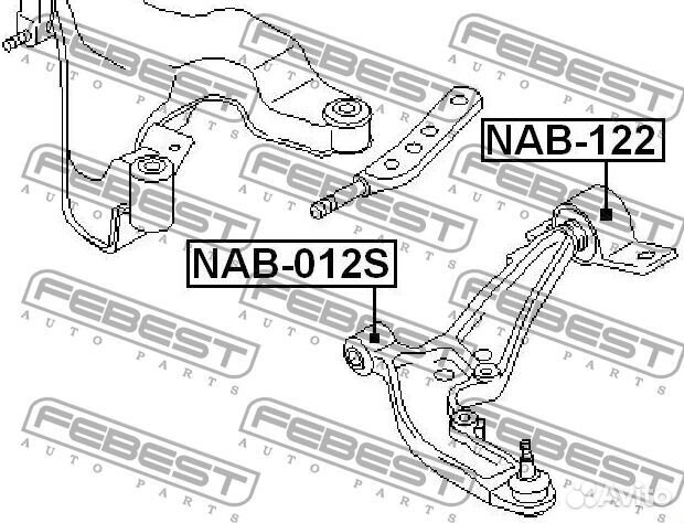 Сайлентблок NAB-012S