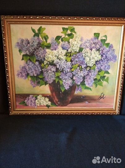 Букет Сирень. Картина 50 на 40, масло