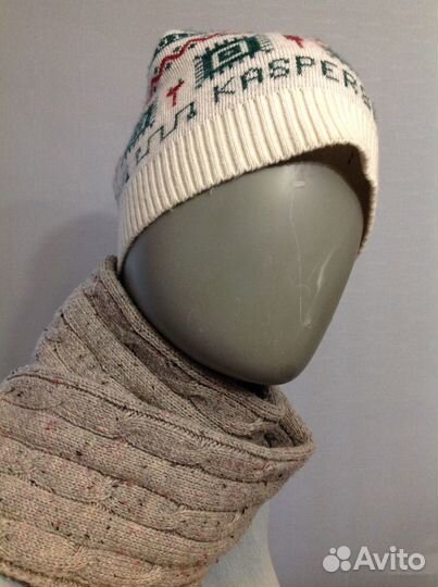 Детская шапка с логотипом Kaspersky lab б/у 48