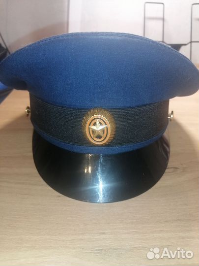 Фуражка военная офисная синяя р. 55