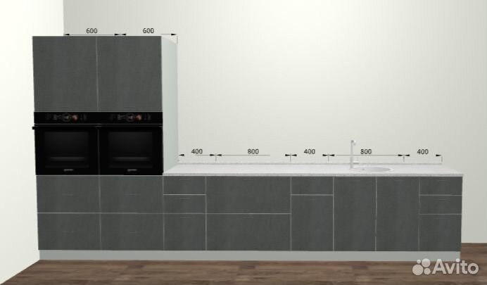 Большая кухня от производителя (цена за проект)