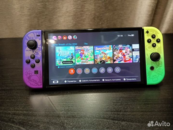 Nintendo switch oled splatoon 3 edition
