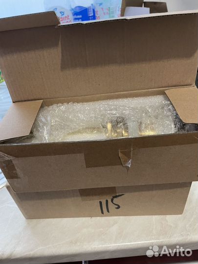 Сифон матовое золото с передивом 2 шт