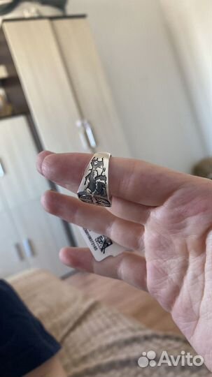 Серебряное кольцо мужское печатка