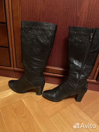 Сапоги женские зимние 38 39 натуральная кожа
