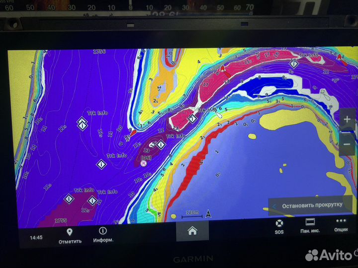 Установка карт глубин Garmin