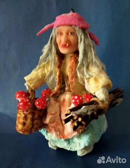 Ватная ёлочная игрушка 