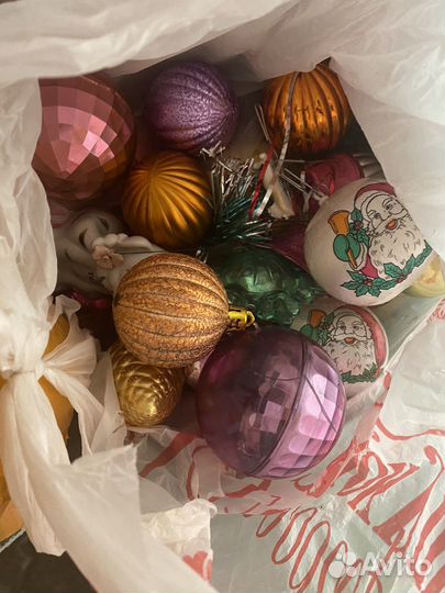 Новогодние игрушки пакетом