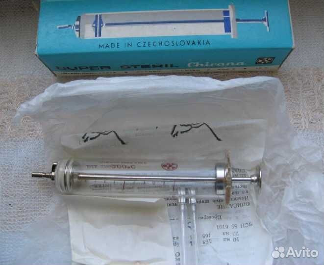 Шприц СССР, стекло, 2 и 10 мл