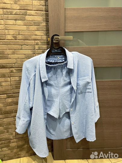 Костюм двойка рубашка и шорты