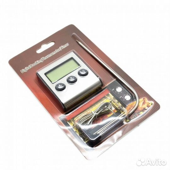 Термометр с проводным термосенсором и оповещением