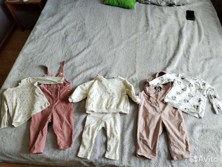 Фирменная одежда пакетом для девочки 9-12 м