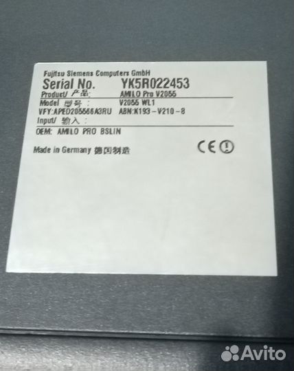 Продам ноутбук Siemens fujitsu
