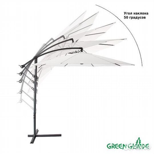 Зонт садовый Green Glade 8002 серый