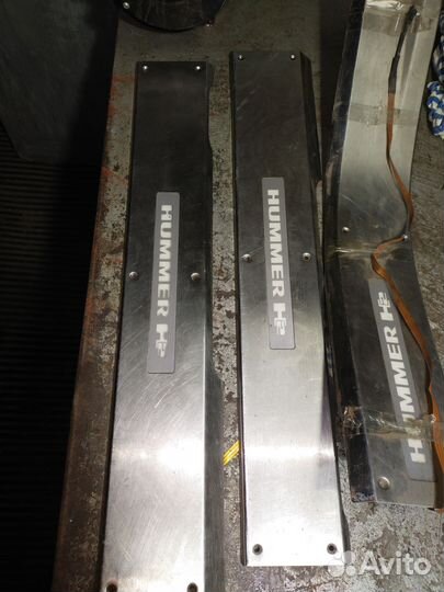 Накладки на пороги Хаммер Н2