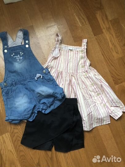 Вещи пакетом на девочку 80 86 92