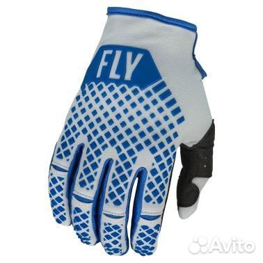 Перчатки FLY racing kinetic, серый/синий, XL