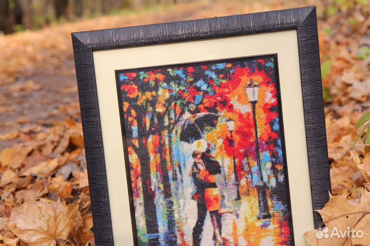 Вышивка крестом, картина