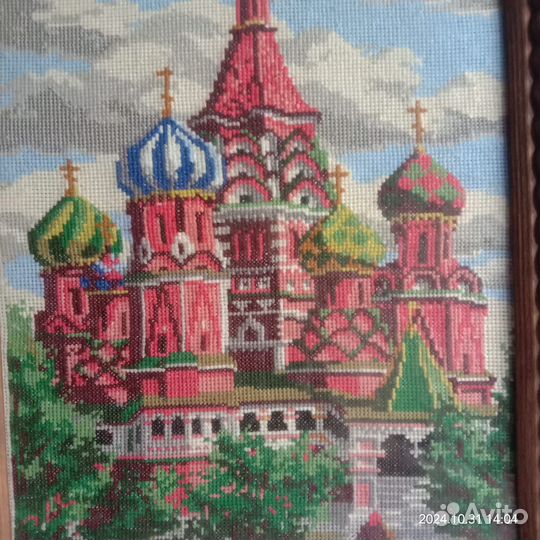 Картина ручная вышивка