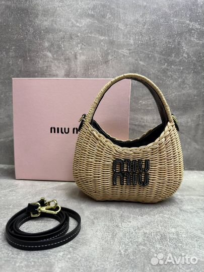 Сумка женская miu miu плетеная люкс