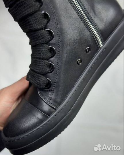 Rick owens ramones jumbo black