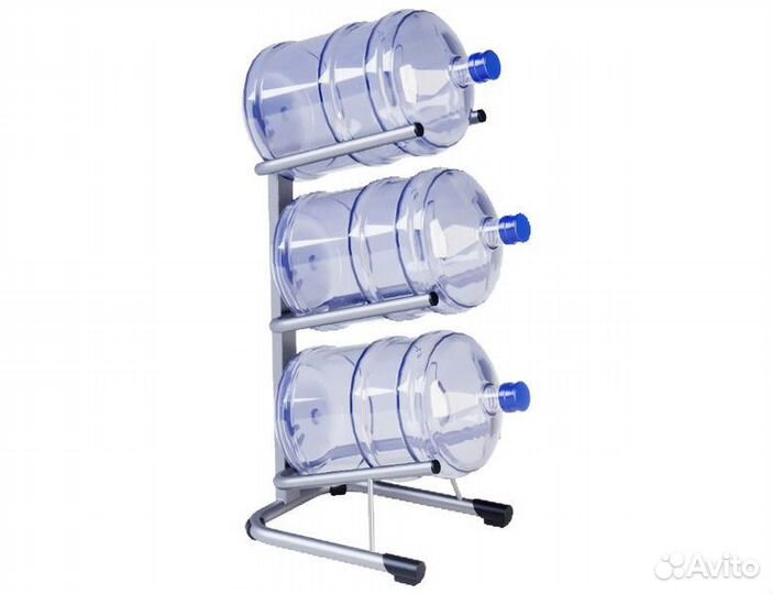 Стойка стеллаж для 3 бутылей 19 л «Аква-3»