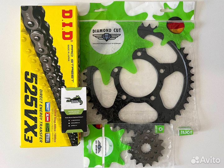 Цепь и звезды на BMW F650GS 2014-2017